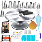 50 PCs Aluminum cake decorating turntable kit -RFAQK